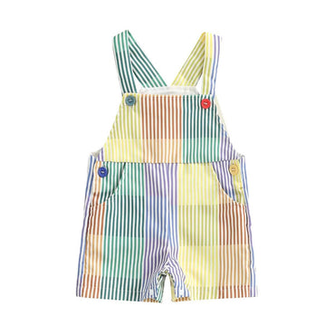 Rainbow Striped Toddler Jumpsuit