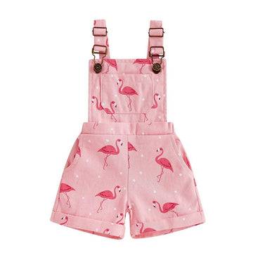 Pink Flamingo Toddler Romper