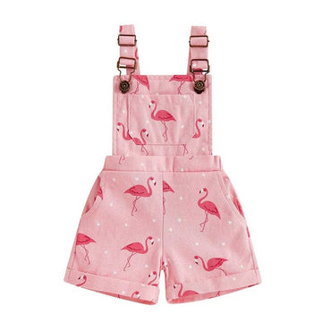 Pink Flamingo Toddler Romper