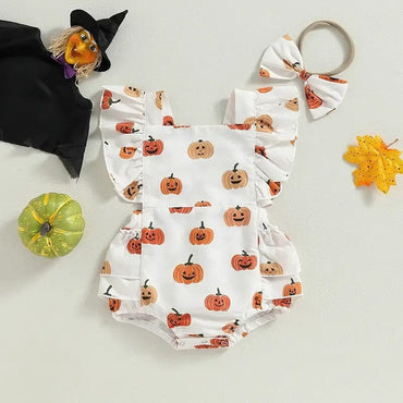 Flutter Sleeve Halloween Romper