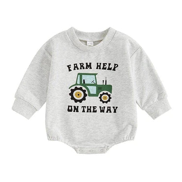Farm Help On The Way Baby Bodysuit