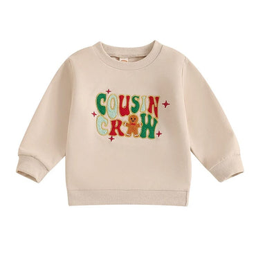 Cousin Crew Christmas Toddler Sweatshirt Beige 3-6 M