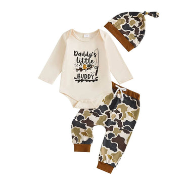 Daddy's Little Buddy Camo Baby Set