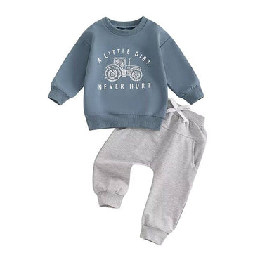 Long Sleeve Little Explorer Toddler Set Blue 9-12 M