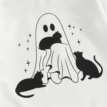 Long Sleeve Ghost Cats Baby Bodysuit
