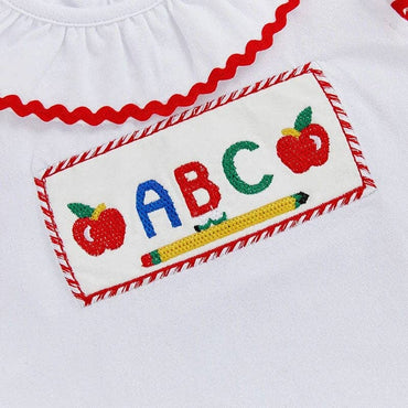 Fly Sleeve ABC Plaid Shorts Toddler Set