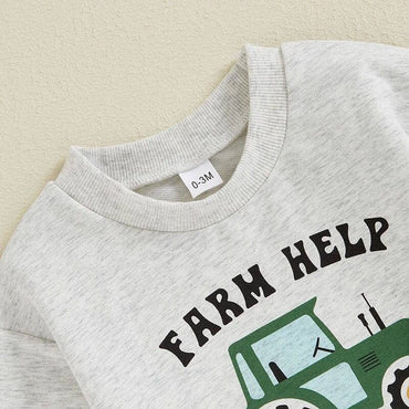 Farm Help On The Way Baby Bodysuit