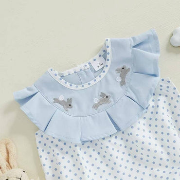 Polka Dot Easter Baby Romper