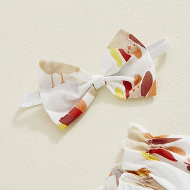 Long Sleeve Turkey Baby Romper