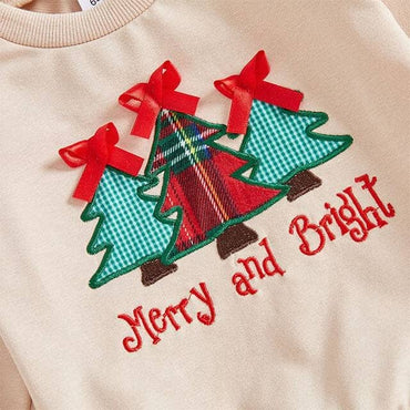 Merry And Bright Plaid Pants Toddler Set