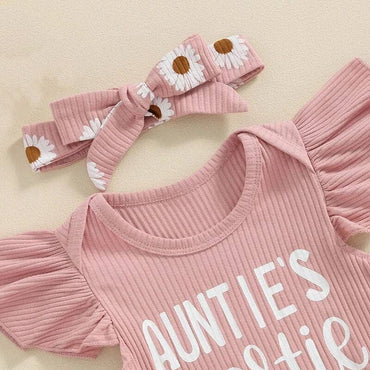 Auntie's Bestie Floral Baby Set