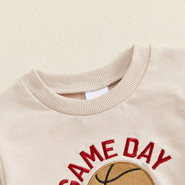 Long Sleeve Basketball Game Day Baby Set