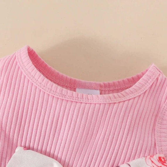 Long Sleeves Jacket Floral Baby Dress