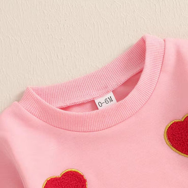 Valentine's Day Pink Baby Sweatshirt