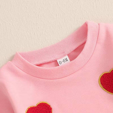 Valentine's Day Pink Baby Sweatshirt