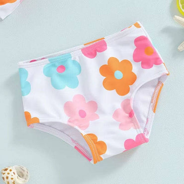 Sleeveless Floral Toddler Swimsuit