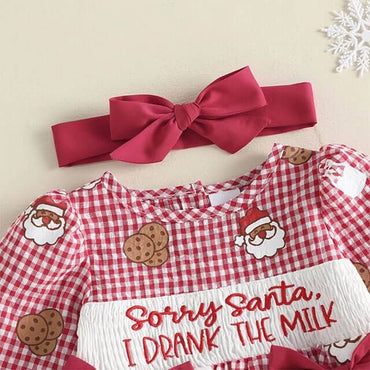Sorry Santa Christmas Baby Romper