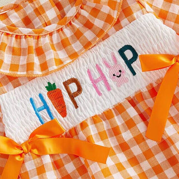 Long Sleeve Hip Hop Plaid Baby Romper