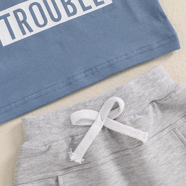 Handsome But Trouble Baby Set