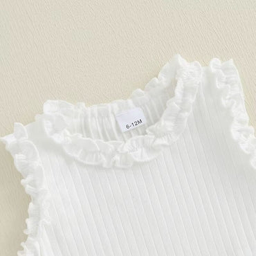 Sleeveless Denim Skirt Toddler Set