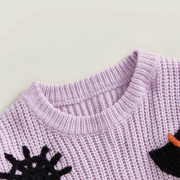 Boo Halloween Knit Baby Sweater
