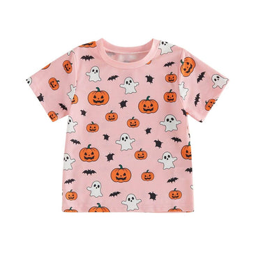 Halloween Toddler Tee T-Shirt The Trendy Toddlers Pink 2T