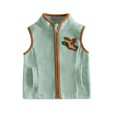 Fleece Zip Up Duck Toddler Vest