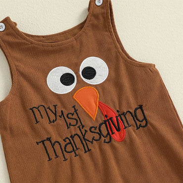 Long Sleeve My First Thanksgiving Baby Set