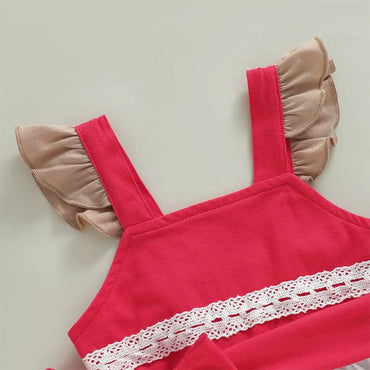 Fly Sleeve Hawaiian Toddler Dress