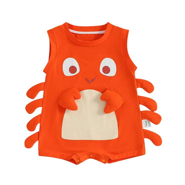 Sleeveless Lobster Baby Romper