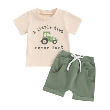 Short Sleeve Little Explorer Baby Set