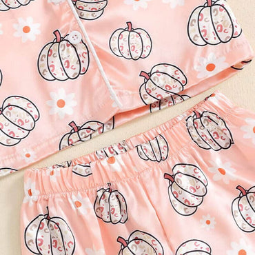 Peach Pumpkin Toddler Pajama Set