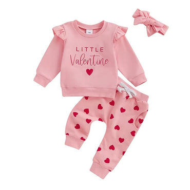Long Sleeve Little Valentine Baby Set
