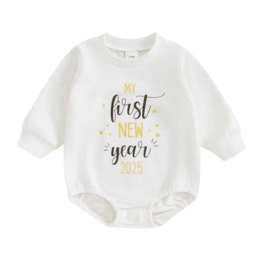 My First New Year 2025 Baby Bodysuit
