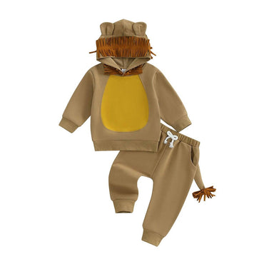 Long Sleeve Lion Hooded Toddler Costume