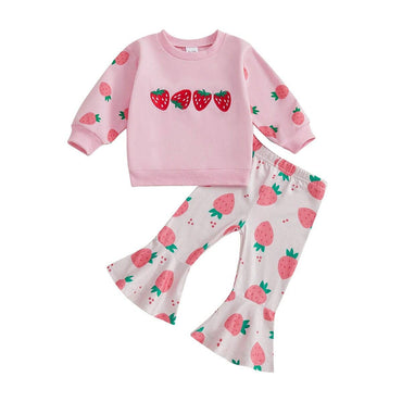 Long Sleeve Strawberry Toddler Set