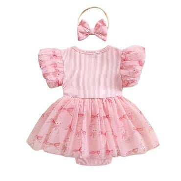 Pink Easter Baby Romper