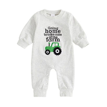 Long Sleeve Farm Baby Jumpsuit