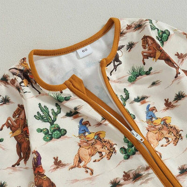 Wild West Zipped Baby Jumpsuit