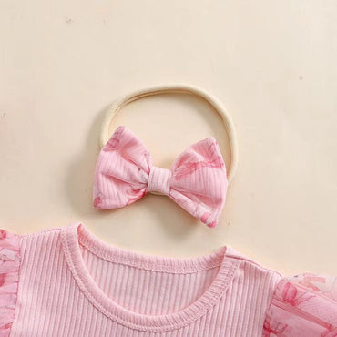 Pink Easter Baby Romper