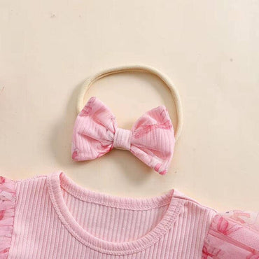Pink Easter Baby Romper