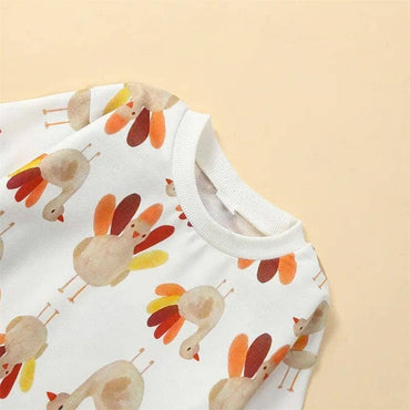 Long Sleeve Turkey Baby Bodysuit