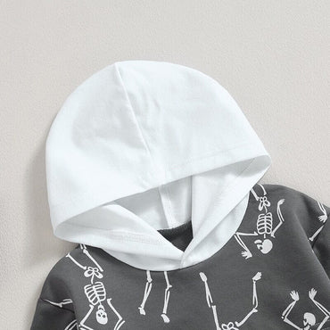 Skeleton Hooded Baby Set