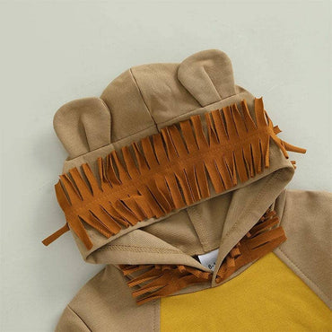 Long Sleeve Lion Hooded Toddler Costume