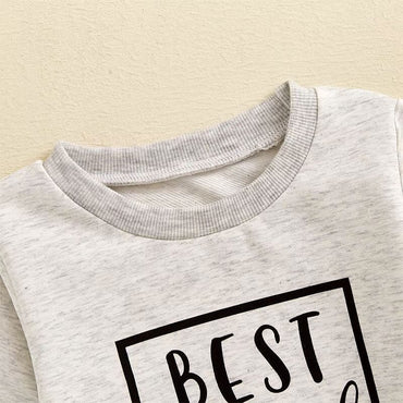 Best Dad Ever Solid Pants Baby Set