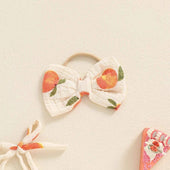 Sleeveless Tie Straps Peach Baby Romper