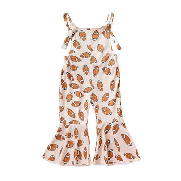 Football Flared Toddler Jumpsuit Beige 9-12 M