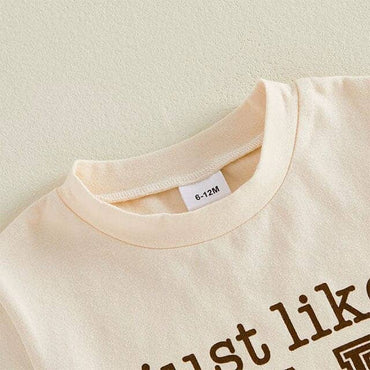 Short Sleeve Just Like Dad But Tiny Baby Set