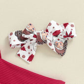 Christmas Flared Pants Baby Set