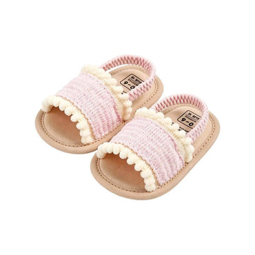 Pom Pom Baby Sandals Pink 1